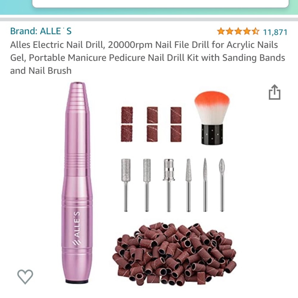Electric Pink Nail Drill